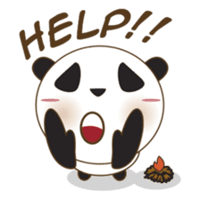 BaoBei the cute and energetic panda sticker #816265