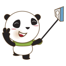 BaoBei the cute and energetic panda sticker #816266