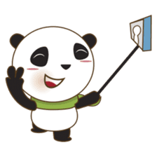 BaoBei the cute and energetic panda sticker #816266