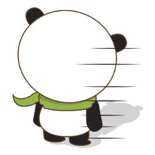 BaoBei the cute and energetic panda sticker #816272