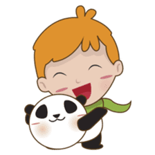 BaoBei the cute and energetic panda sticker #816274