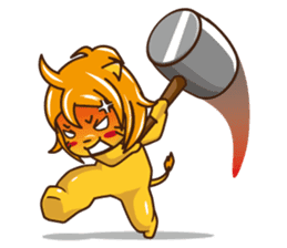 Q-Lion sticker #816340