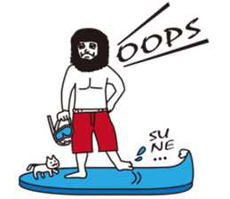 Johnny waiting for the wave sticker #816519