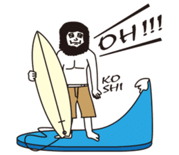 Johnny waiting for the wave sticker #816522