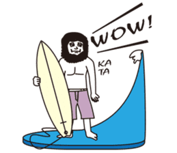 Johnny waiting for the wave sticker #816525