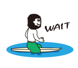 Johnny waiting for the wave sticker #816528