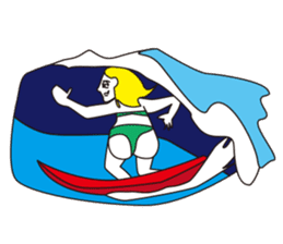 Johnny waiting for the wave sticker #816556