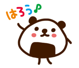 rice ball panda sticker #817199