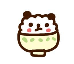 rice ball panda sticker #817207