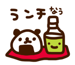 rice ball panda sticker #817209