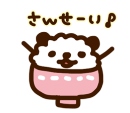 rice ball panda sticker #817212