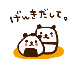 rice ball panda sticker #817219