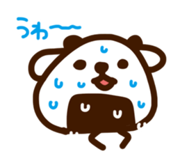 rice ball panda sticker #817230