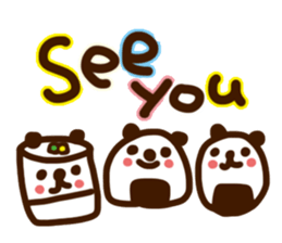 rice ball panda sticker #817231