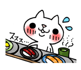 The White Kitten Kitty gourmet version sticker #818417