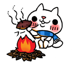 The White Kitten Kitty gourmet version sticker #818429