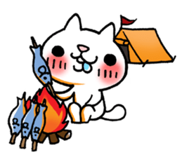 The White Kitten Kitty gourmet version sticker #818430