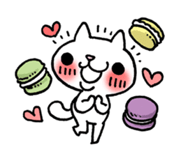 The White Kitten Kitty gourmet version sticker #818431