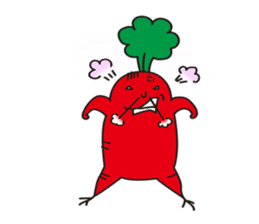 Mr. Daikon-kun sticker #819089