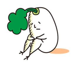 Mr. Daikon-kun sticker #819091