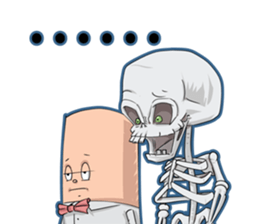 skull friend sticker #819370