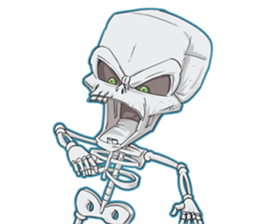 skull friend sticker #819388