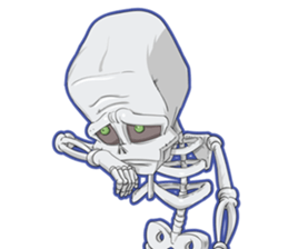 skull friend sticker #819390