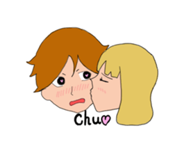 Happy couple sticker #819430