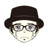 Boy with Glasses sticker #819487