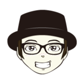 Boy with Glasses sticker #819492