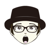 Boy with Glasses sticker #819509