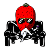 Mr.Strawberry and his friends. sticker #819602