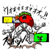 Mr.Strawberry and his friends. sticker #819622