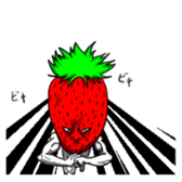 Mr.Strawberry and his friends. sticker #819635