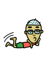 Japanese Otaku boy,his name is Oie sticker #819750