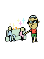 Japanese Otaku boy,his name is Oie sticker #819751