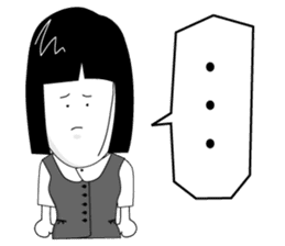 office lady tomu woman sticker #820245