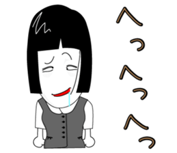 office lady tomu woman sticker #820246