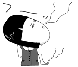 office lady tomu woman sticker #820272