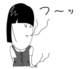 office lady tomu woman sticker #820273