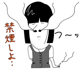 office lady tomu woman sticker #820274