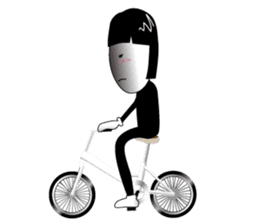 office lady tomu woman sticker #820277