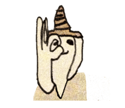 beige Sticker sticker #820641