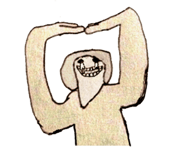 beige Sticker sticker #820642