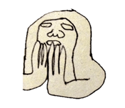 beige Sticker sticker #820652