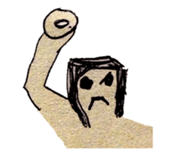 beige Sticker sticker #820658