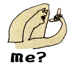 beige Sticker sticker #820670