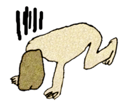 beige Sticker sticker #820675