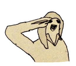 beige Sticker sticker #820678