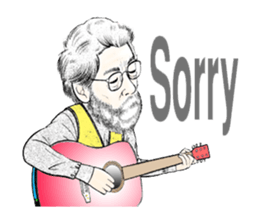 He playsguitar sticker #820694